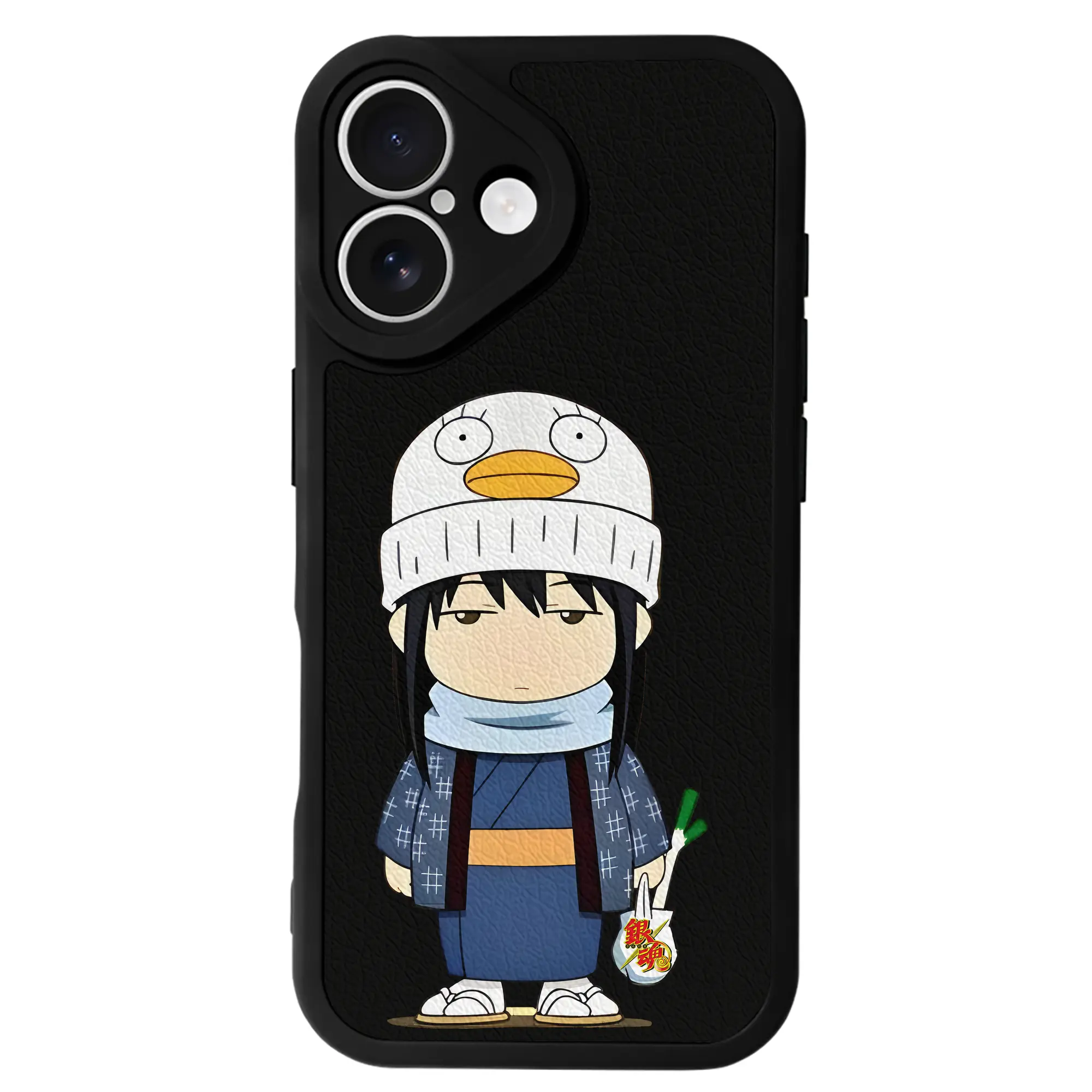 銀魂 グッズ 桂 小太郎 - IPhone 16シリーズ対応 ・ シリコンスマホケース ・ レザー調 ・ 高精度フィット ・ 耐衝撃 ・ ワイヤレス充電対応 ・ 精密カット